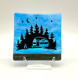 Camping Handmade 4.5" Handmade Fused Glass Catch-all Dish