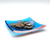 Cherry Blossom 4.5" Handmade Fused Glass Catch-all Dish