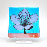 Cherry Blossom 4.5" Handmade Fused Glass Catch-all Dish
