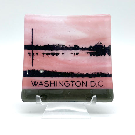 Washington DC Skyline Fused Glass Catch-all Dish - made to order