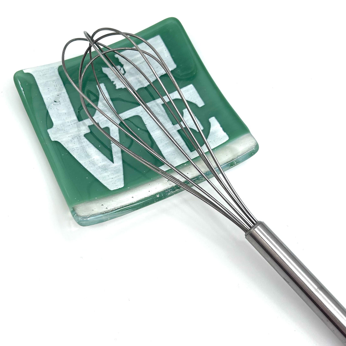 LOVE Washington State Fused Glass Catch-all Dish - made to order