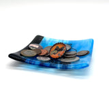 Poison Tattoo 4.5" Handmade Fused Glass Catch-all Dish