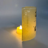 Evil Eye Fused Glass 4.25" Candle Shield Sconce