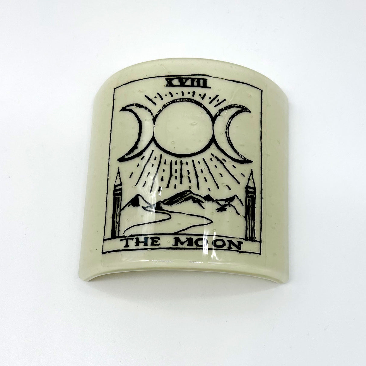 Tarot Fused Glass 4.25" Candle Shield Sconce