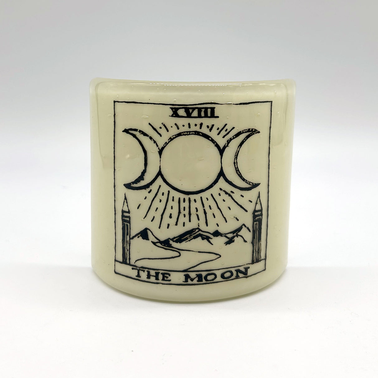 Tarot Fused Glass 4.25" Candle Shield Sconce