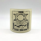 Tarot Fused Glass 4.25" Candle Shield Sconce