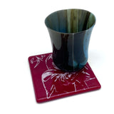 Bono  Fused Glass 4" Single Coaster