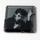 David Bowie Heroes Fused Glass 4" Single Coaster
