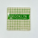 NYC Brooklyn Subway Tiles  Fused Glass 4" Single Coaster