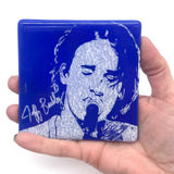 Jeff Buckley Handmade 4" Handmade Fused Glass Coaster