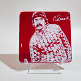 Cheech Marin  Fused Glass 4" Single Coaster