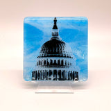 Washington DC Capitol Dome 4.5" Handmade Fused Glass Catch-all Dish
