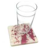 Dolly Handmade 4" Handmade Fused Glass Coaster