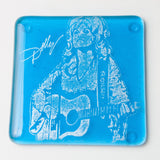 Dolly Parton Fused Glass 4" Single Coaster