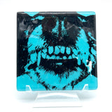 Dr. Teeth (Dog) Handmade 4" Handmade Fused Glass Coaster