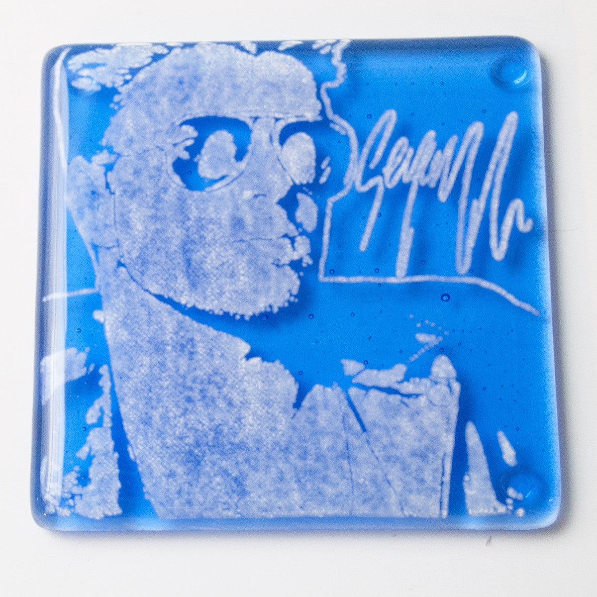 George Michael  Fused Glass 4" Single Coaster