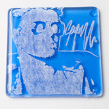 George Michael  Fused Glass 4" Single Coaster