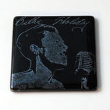 Billie Holiday Fused Glass 4" Single Coaster