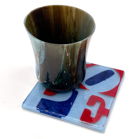 HOPE Fused Glass 4" Single Coaster