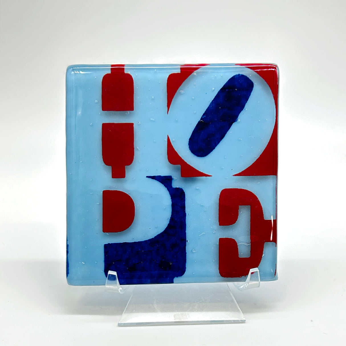 HOPE Fused Glass 4" Single Coaster