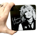 Chrissie Hynde  Fused Glass 4" Single Coaster