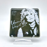 Chrissie Hynde  Fused Glass 4" Single Coaster