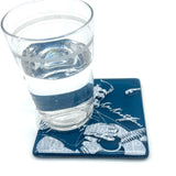 Kris Kristofferson Handmade 4" Handmade Fused Glass Coaster