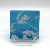 Kris Kristofferson Handmade 4" Handmade Fused Glass Coaster