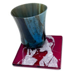 Simon LeBon Fused Glass 4" Single Coaster