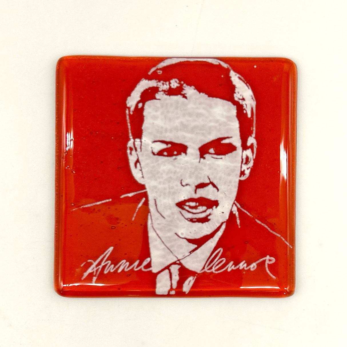 Annie Lennox  Fused Glass 4" Single Coaster