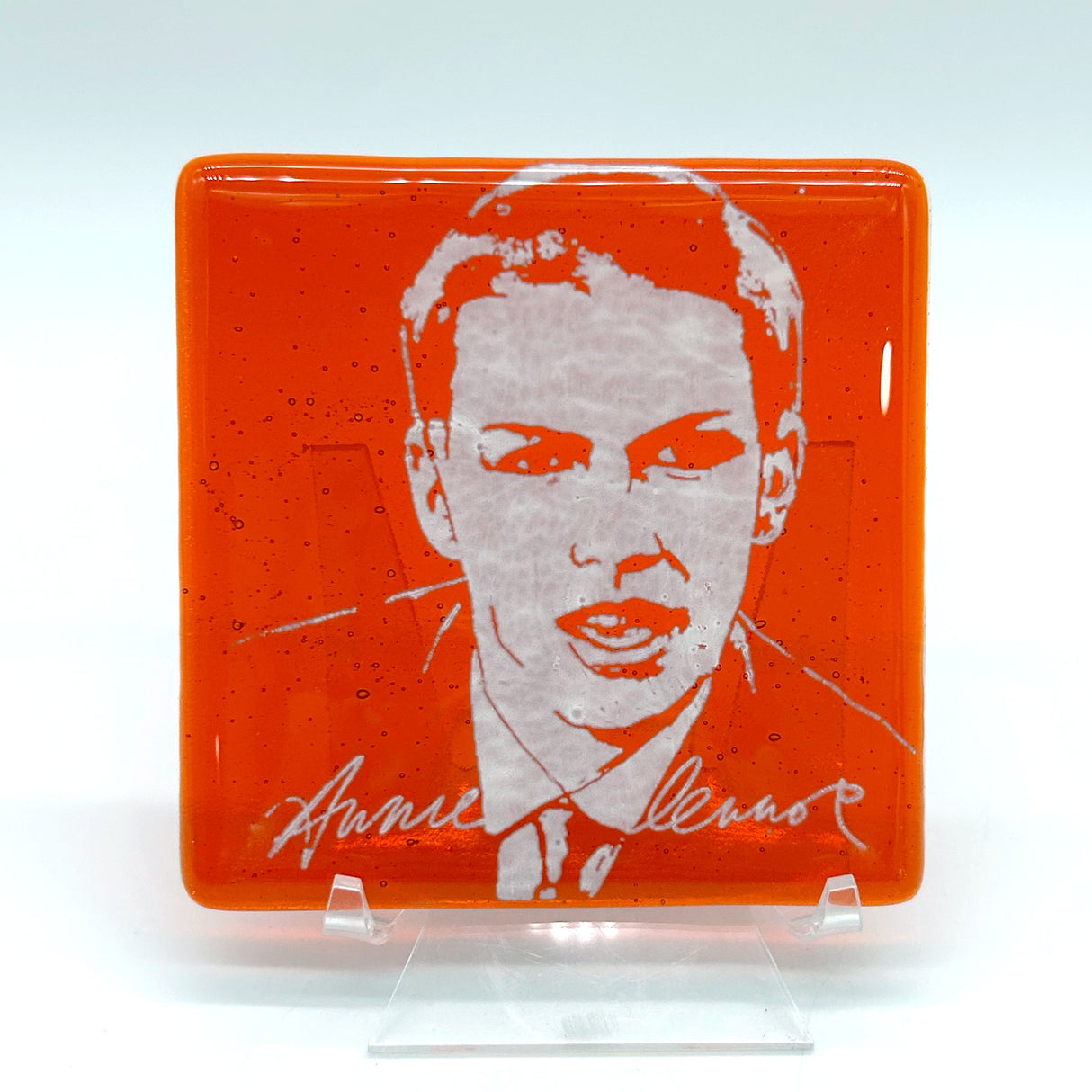 Annie Lennox  Fused Glass 4" Single Coaster