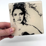 Madonna Fused Glass 4" Single Coaster