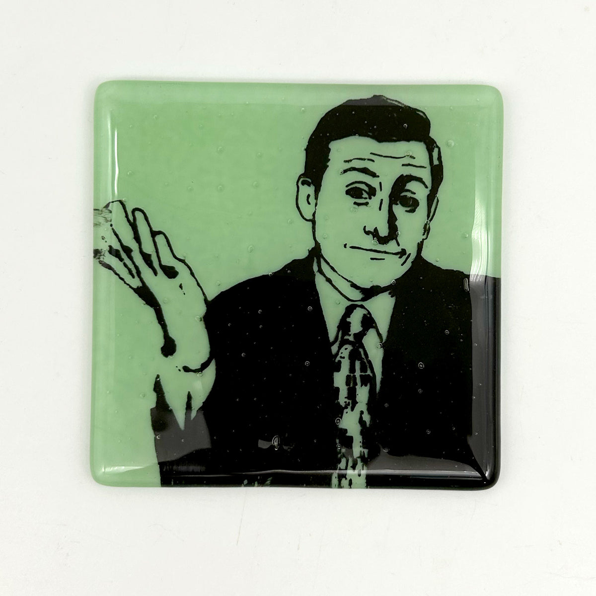 Schitt's Creek Single Fused Glass Coaster Kiku Handmade