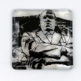 Dr. Martin Luther King Jr. Memorial  Fused Glass 4" Single Coaster