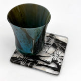 Dr. Martin Luther King Jr. Memorial  Fused Glass 4" Single Coaster
