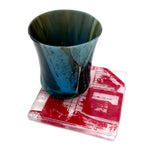 New England Lobster Shack Fused Glass 4" Single Coaster