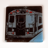 New York City Subway Fused Glass 4" Single Coaster