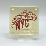 New York City Slice Fused Glass 4" Single Coaster