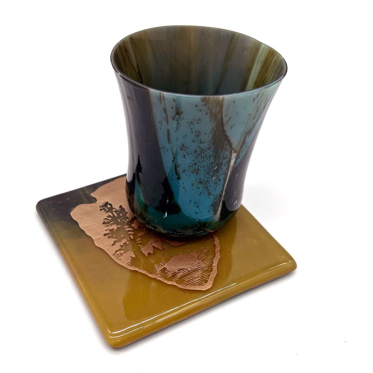 Great Outdoors National Parks Fused Glass 4" Single Coaster