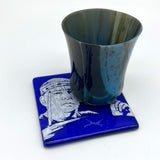 Neil Peart Handmade 4" Fused Glass Single Coaster