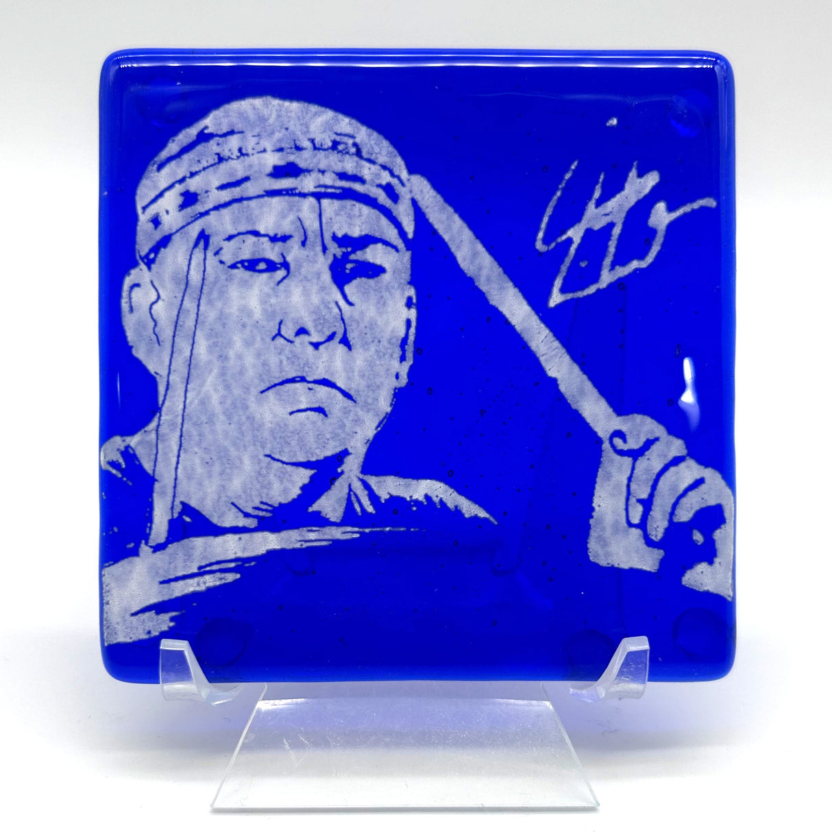 Neil Peart Handmade 4" Fused Glass Single Coaster