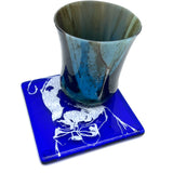 Bully Dog (Scout) Handmade 4" Handmade Fused Glass Coaster