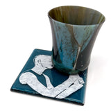 Sinead O'Connor Fused Glass 4" Single Coaster