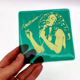 Donna Summer  Fused Glass 4" Single Coaster