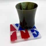 VOTE Fused Glass 4" Single Coaster
