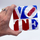 VOTE Fused Glass 4" Single Coaster