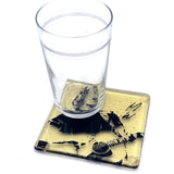 Morgan Wallen Handmade 4" Handmade Fused Glass Coaster