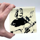 Morgan Wallen Handmade 4" Handmade Fused Glass Coaster