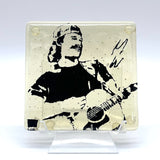 Morgan Wallen Handmade 4" Handmade Fused Glass Coaster