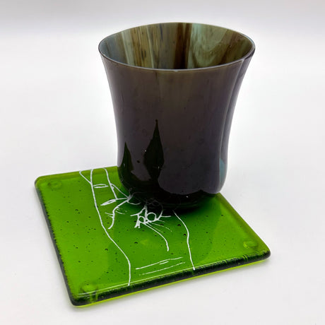 Lucky Crossed Fingers Single Coaster